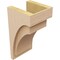 Ekena Millwork 9"W x 9"D x 18"H Wide Rivera Rough Cedar Woodgrain TimberThane Corbel, Primed Tan CORUR09X09X18RIVRCPR - alternate 4
